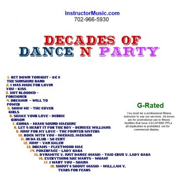 Decades of Dance n Party